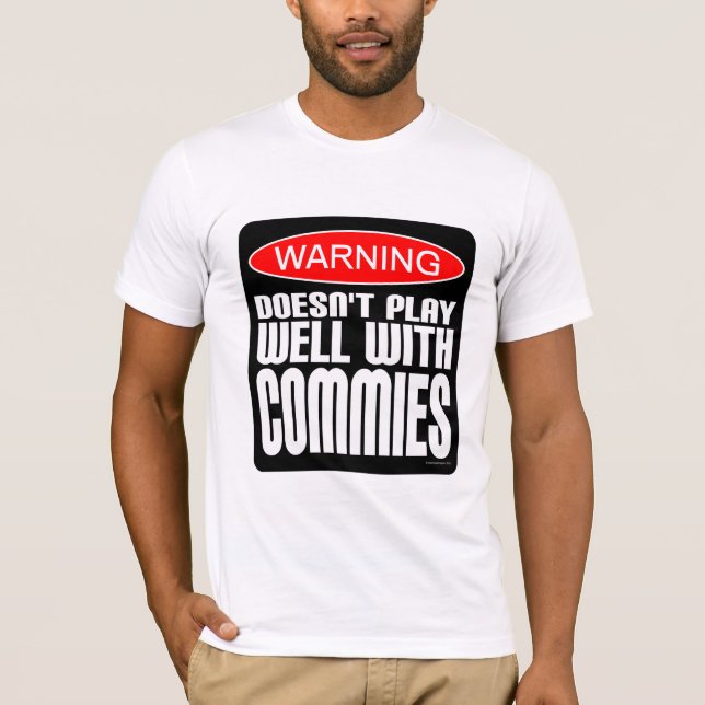T-shirt Avertissement : Ne joue pas bien avec les coéquipi (Devant)