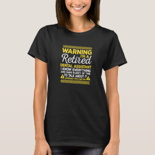 T-shirt Avertissement Personnel Médical Assistant Dentaire