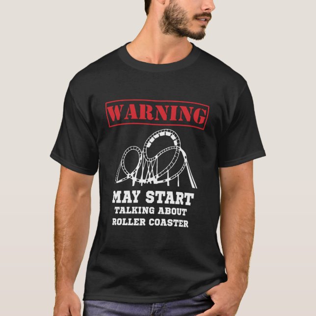 T-shirt Avertissement Peut Commencer À Parler Des Dessous  (Devant)