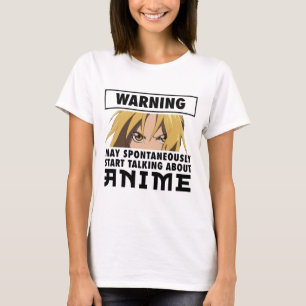 T-shirt Avertissement Peut Commencer Spontanément À Parler