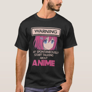 T-shirt Avertissement Peut Commencer Spontanément À Parler