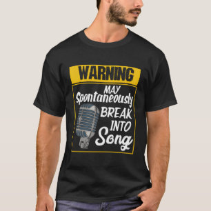 T-shirt Avertissement Peut Se Casser Spontanément En Chans