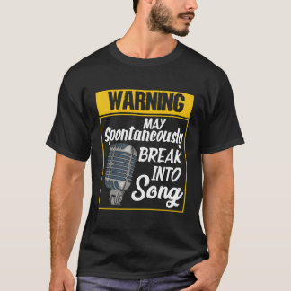 T-shirt Avertissement Peut Se Casser Spontanément En Chans