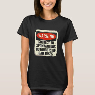 T-shirt Avertissement pour hommes susceptibles de crises s
