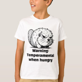 T-shirt "Avertissement : Temperamental When Hungry"