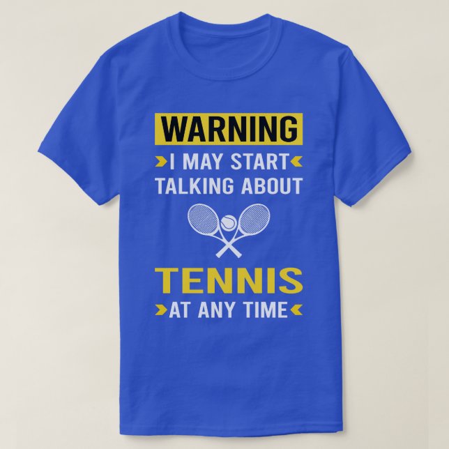 T-shirt Avertissement Tennis (Design devant)