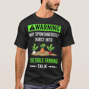 T-shirt Avertissement Vert Agriculture Légumière