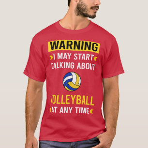 T-shirt Avertissement Volley-ball
