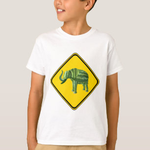 T-shirt Avertissement : Watermelon Elephant Crossing !