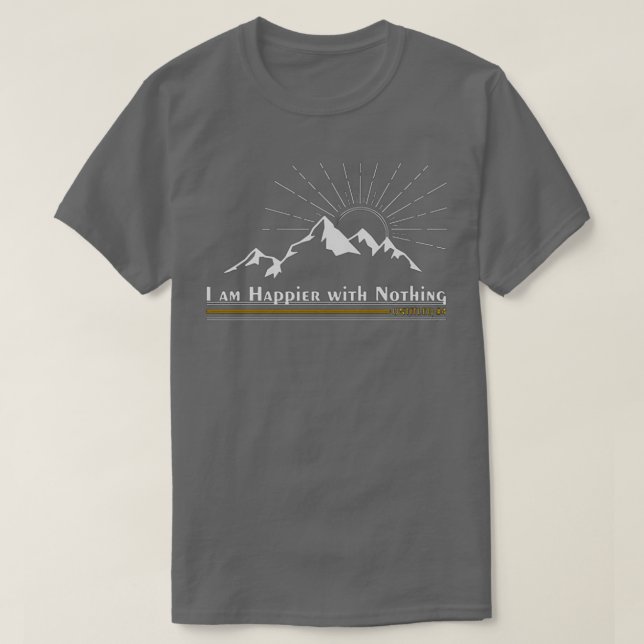 T-shirt Avett Brothers Je suis heureux de rien (Design devant)