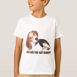 T-shirt Avez-vous dit le lapin ? Beagle