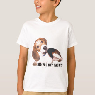 T-shirt Avez-vous dit le lapin ? Beagle