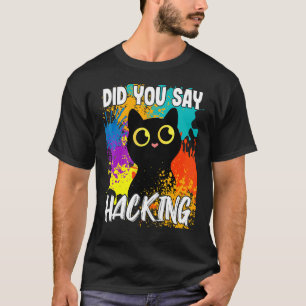 T-shirt Avez-vous dit pirater Black Cat