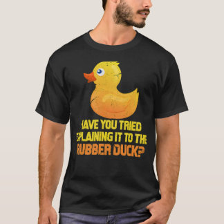T-shirt Avez-Vous Essayé D'Expliquer L'Ordinateur noir lab