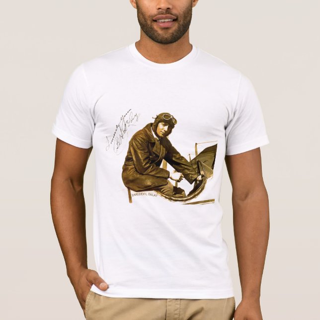 T-shirt Aviateur DAREDEVIL DeLAY - Jolie chemise (Devant)