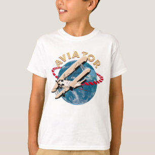 T-shirt Aviateur voyageant dans le monde