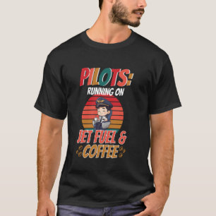 T-shirt Aviation fonctionnant au carburant d'aviation et a