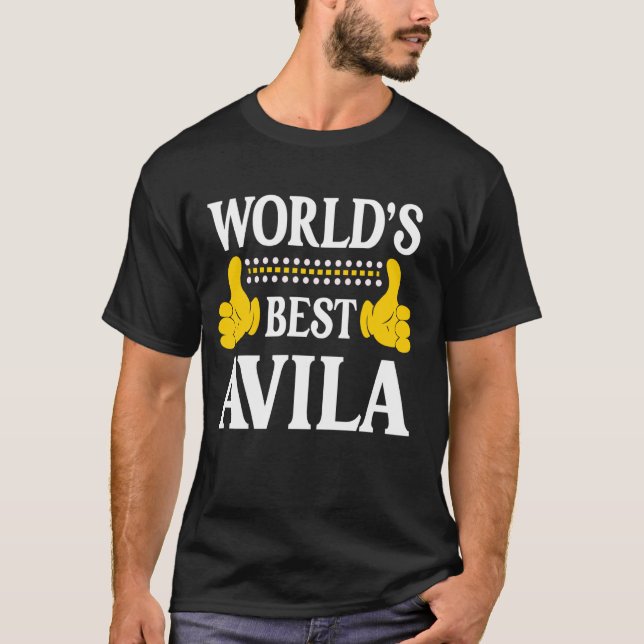 T-shirt Avila Nom de famille Funny Team Famille Nom de fam (Devant)