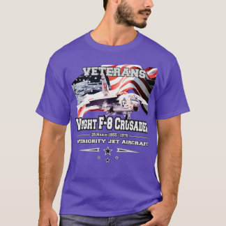 T-shirt Avion à réaction de supériorité aérienne F8 Crusad