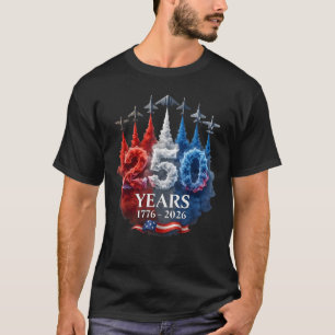 T-shirt Avion à réaction Semiquincentenaire États-Unis 250