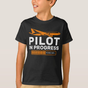 T-shirt Avion amusant Avion amusant Chargement pilote