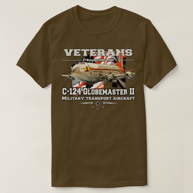 T-shirt Avion cargo C124 Globemaster II (Design devant)