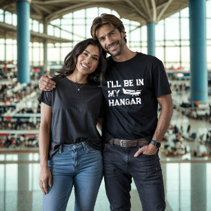 T-shirt Avion Cessna et je serai dans mon hangar Funny Pil