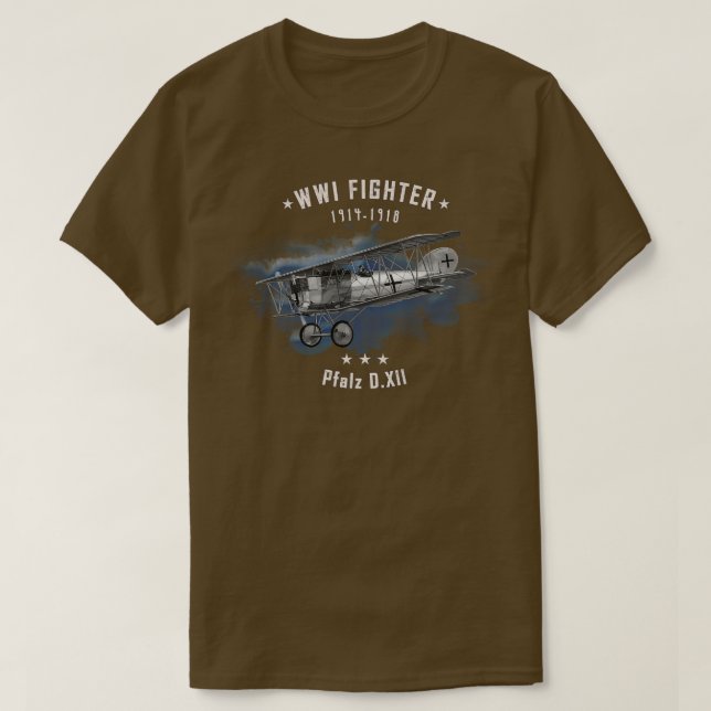 T-shirt Avion de chasse Pfalz WWI 1 (Design devant)