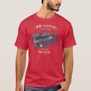 T-shirt Avion de chasse SE5a RAF WWI