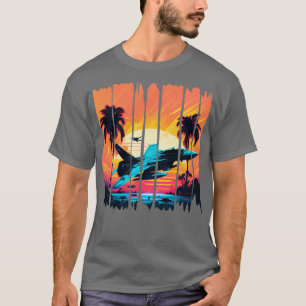 T-shirt Avion de chasse vintage