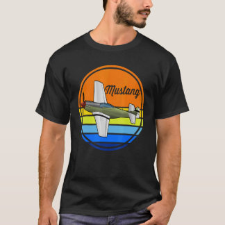 T-shirt Avion de combat 2ème guerre mondiale Mustang