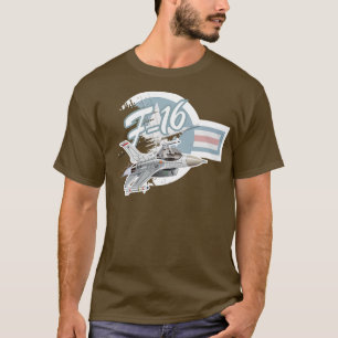 T-shirt avion de combat à réaction militaire