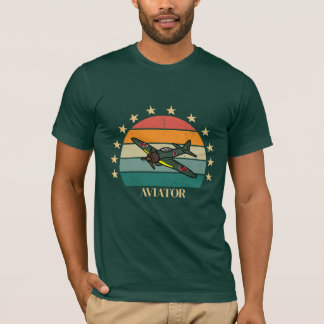T-shirt Avion de combat militaire de la Seconde Guerre mon