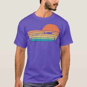T-shirt Avion de sautage du pilote de planeur rétro