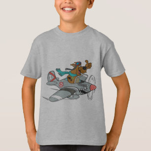 T-shirt Avion de vol de Scooby-Doo