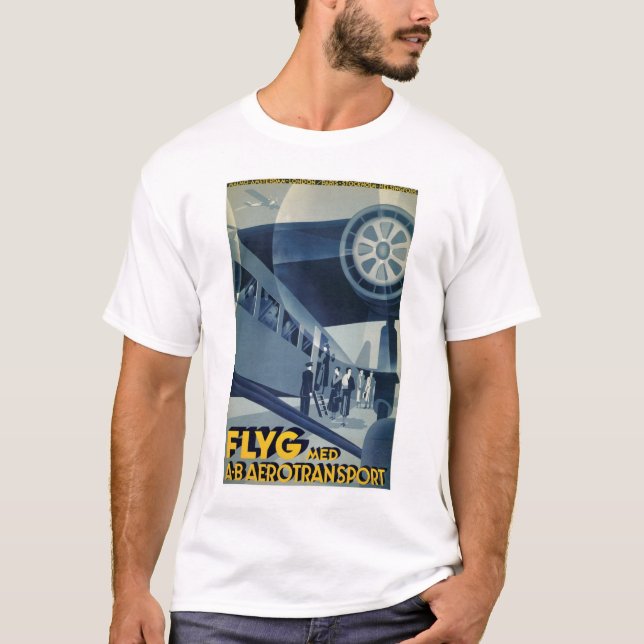 T-shirt Avion Med A-B Aérotransport (Devant)