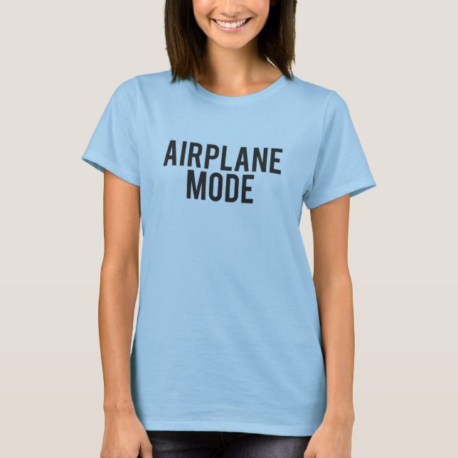 T-shirt Avion Mode Vacances Voyage Pilote Aventure Cute (Devant)