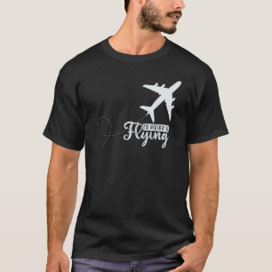 T-shirt Avion pilote Avion Aviation Je préférerais être Fl