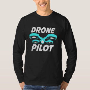 T-shirt Avion pilote de drone Quadcopter télécommande