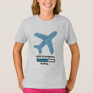T-shirt avion "Pilote en cours"