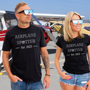T-shirt Avion Spotter Est   Aviation   Aviateur   Personna