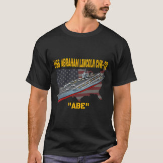 T-shirt Avion USS Abraham Lincoln CVN-72 Vetera