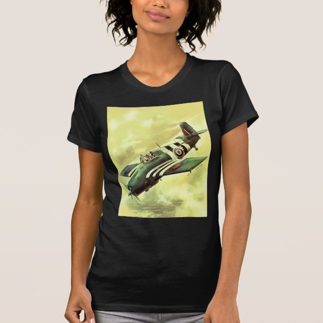 T-shirt Avion vintage (Devant)