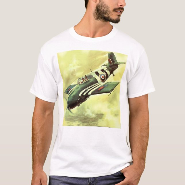 T-shirt Avion vintage (Devant)