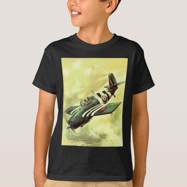 T-shirt Avion vintage (Devant)