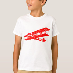 T-shirt Avion vintage - rouge