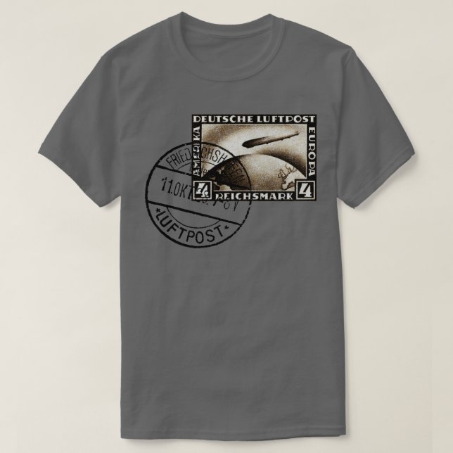 T-shirt Avion Zeppelin 1928 (Design devant)