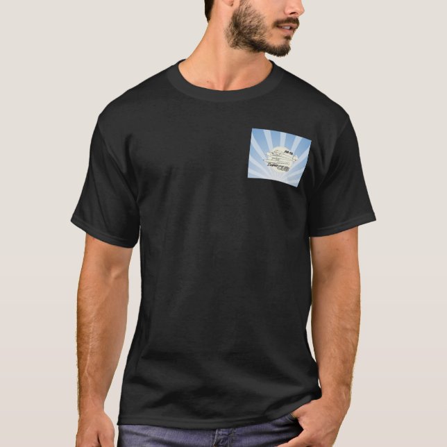 T-shirt Avions PA18 avec des flotteurs (Devant)