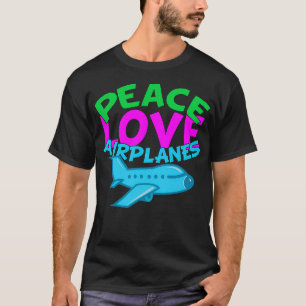 T-shirt Avions Peace Love
