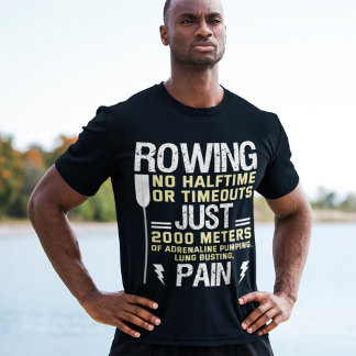 T-shirt Aviron Non Semi-Temps Pas Délais Drôle pagayage Ca